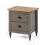 Larkste 35cm W Solid Wood Bedside Table-955271500