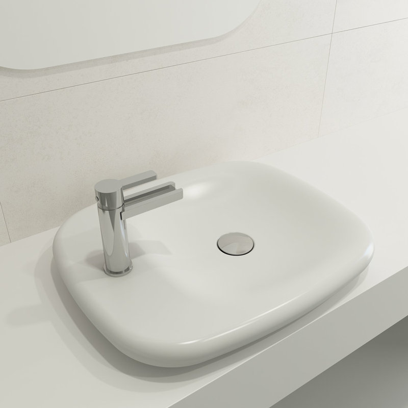 Fenice Vessel Bowl - 54x45cm 0TH, Matte White