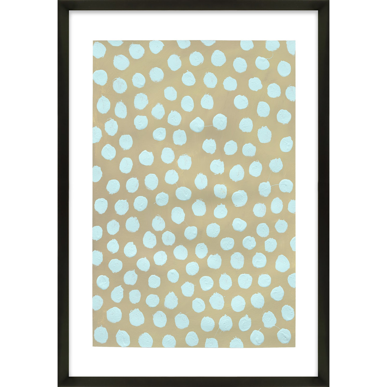 Cloud On Khaki by Michela Sorrentino, Black, 50" H x 35" W x 1.25" D