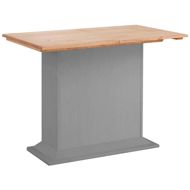 Oaxaca D.Table Fix Top S Gr/W, Brown/Gray, H75 x L105 x W65cm