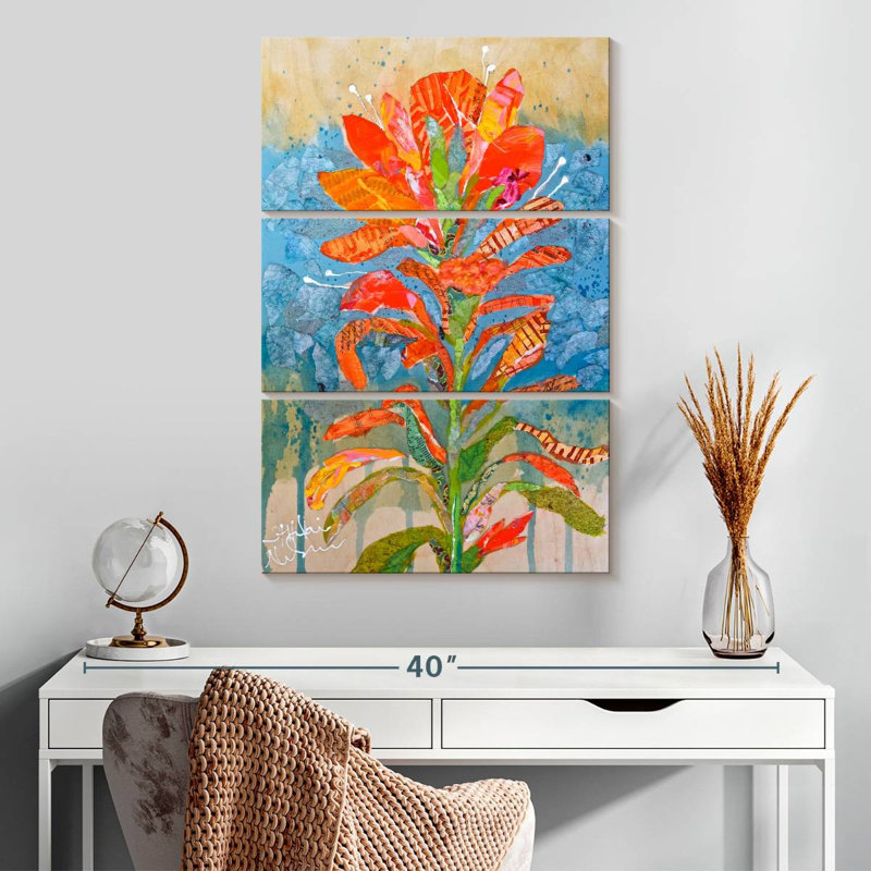 Harnek Indian Paintbrush I, H 32 po x l 20 po
