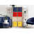 Jaune / rouge / bleu marine