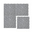 Carreaux de terrasse 12 po x 12 po à emboîtement gris en plastique imperméable et anti-dérapant-113414156