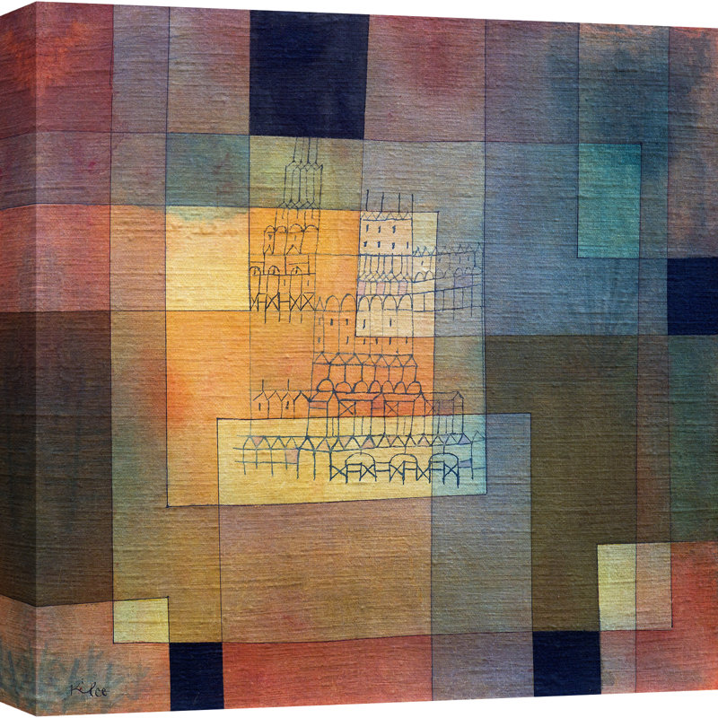 Polyphonic Architecture by Paul Klee - Wrapped Canvas Print, 70cm H x 70cm W x 4cm D