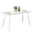 Annesley Glass Top Metal Base Dining Table-886875159