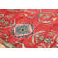 Tapis unique en laine noué à la main rouge Gazni des années 2010 de 5 pi 2 po x 6 pi 5 po Qaiden