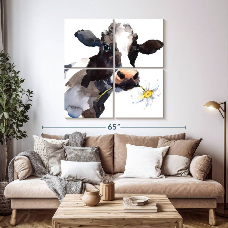 Brampt Daisy Cow, 45" H x 45" W