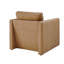 Chaise d'appoint rembourrée en similicuir-504142608