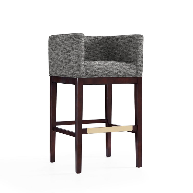 Beeley Upholstered Counter Stool with Solid Wood Frame