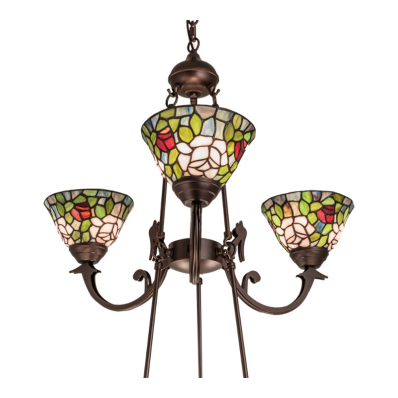 Tiffany Roman 9 - Light Chandelier