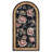 Black Rose Mosaic Arch Runner Rug