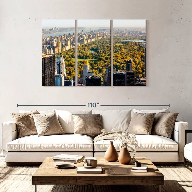 Vue matinale de Nicci Central Park, H 48 po x l 74 po