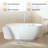 59'' x 29'' Freestanding Soaking Solid Surface Bathtub-87884902