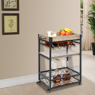 Griess 92cm H x 77.5cm W Utility Cart with Wheels
