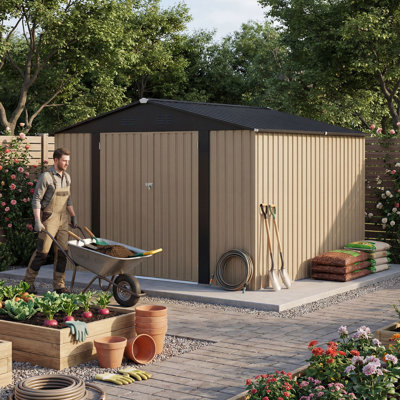 Balconera 10'X8' Large Metal Outdoor Storage Shed