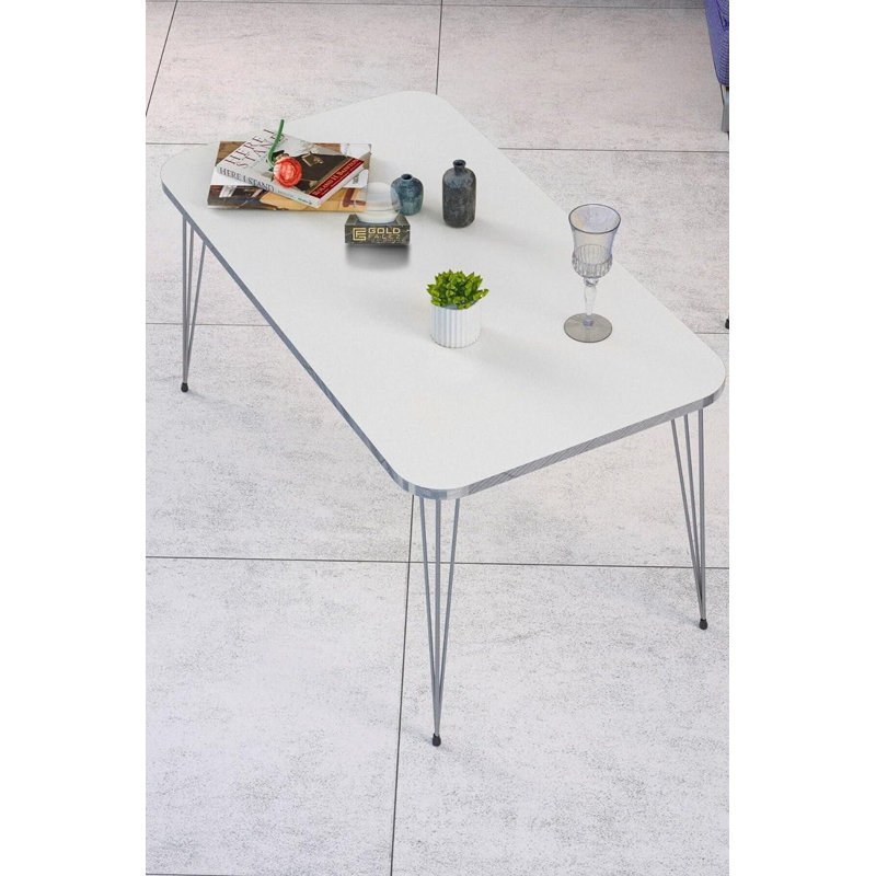 Caliope Four Leg Coffee Table, White