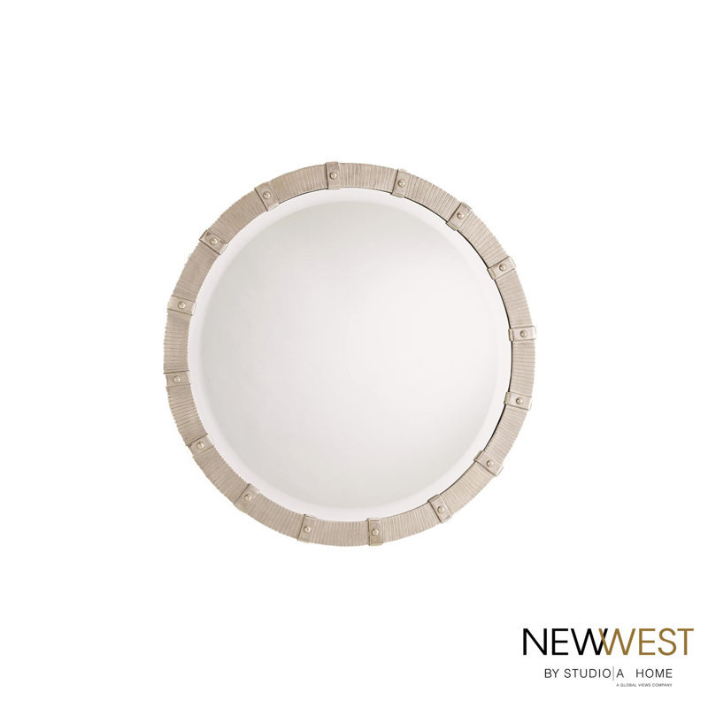 Galleon Mirror-Nickel, 42" H x 42" W
