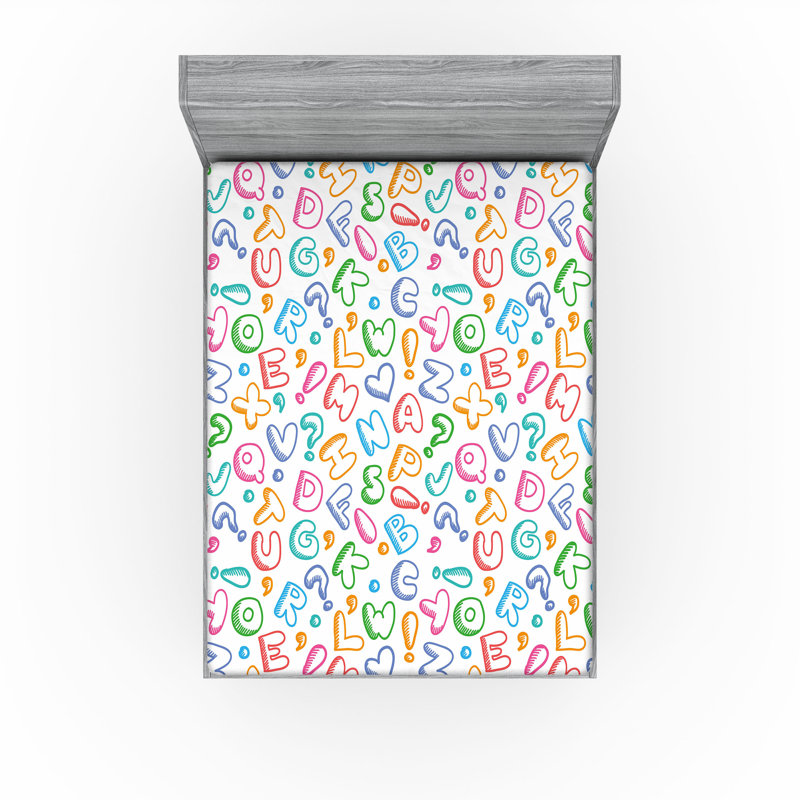 Multicolore drap-housse Ambesonne, Drap-housse très grand californien