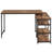 Laseter L-Shaped Metal Base Computer Desk