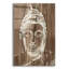  «Bouddha sur bois 2» par Annie Warren, art mural en verre acrylique, 24 po x 36 po-117461741