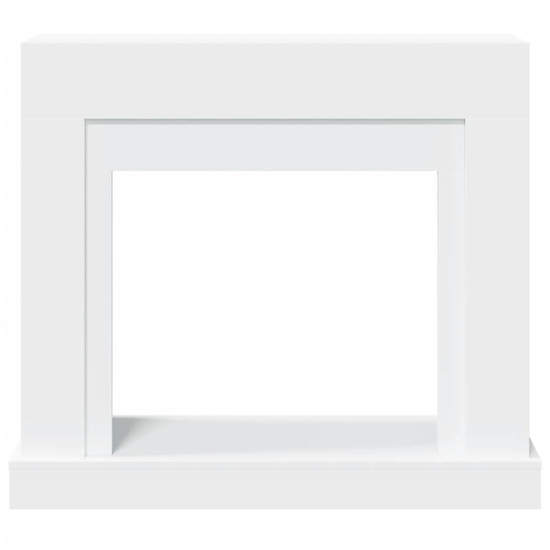 Fireplace Surround 30 Cm Engineered Wood, White, 87.5cm H x 100cm W x 30cm D