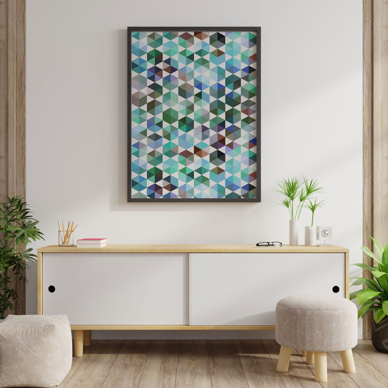 Abstract 2 Fashion - Print, 89cm H x 64cm W x 5cm D, White Framed