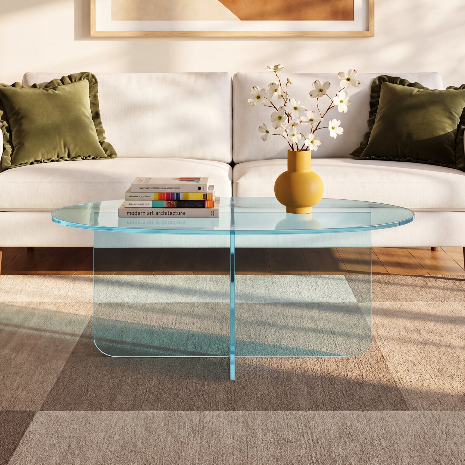 Vinci 24" Glass Coffee Table
