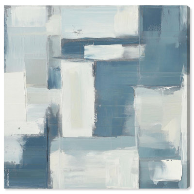 Art abstrait bleu déconstruit par III 