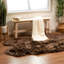 Tapis brun foncé en fausse fourrure Diller-923271870
