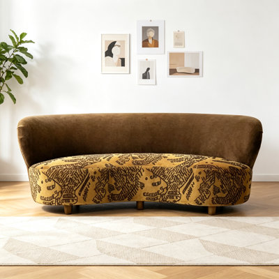 Canapé au design simple en tissu de style français