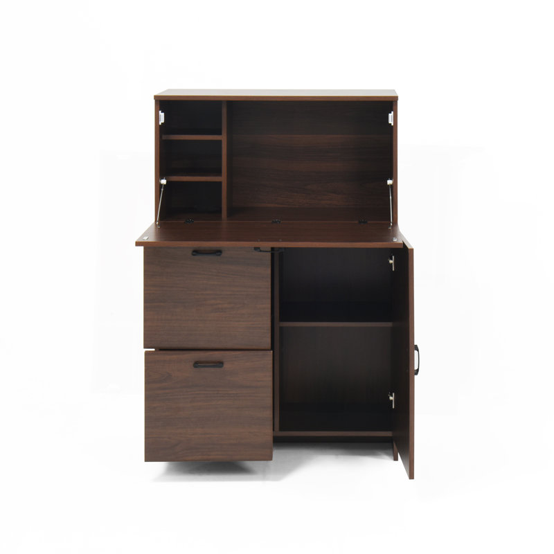 Versatile Foldable Desk Cabinet For Office, Home, And Dormitory, Offering Ample Storage And Space-Saving Design