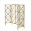 Pare-étincelles | Christopher Knight Home, motif en X à 3 panneaux en fer | Or rose / noir / or | Fer | Or