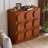 34.5" Mid-Century Modern Side Cabinet, Minimalist Walnut Side Cabinet, Solid Wood Veneer, Fully Assembled