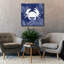  «Crab» par Erin Clark, art mural sur toile, 37 po x 37 po