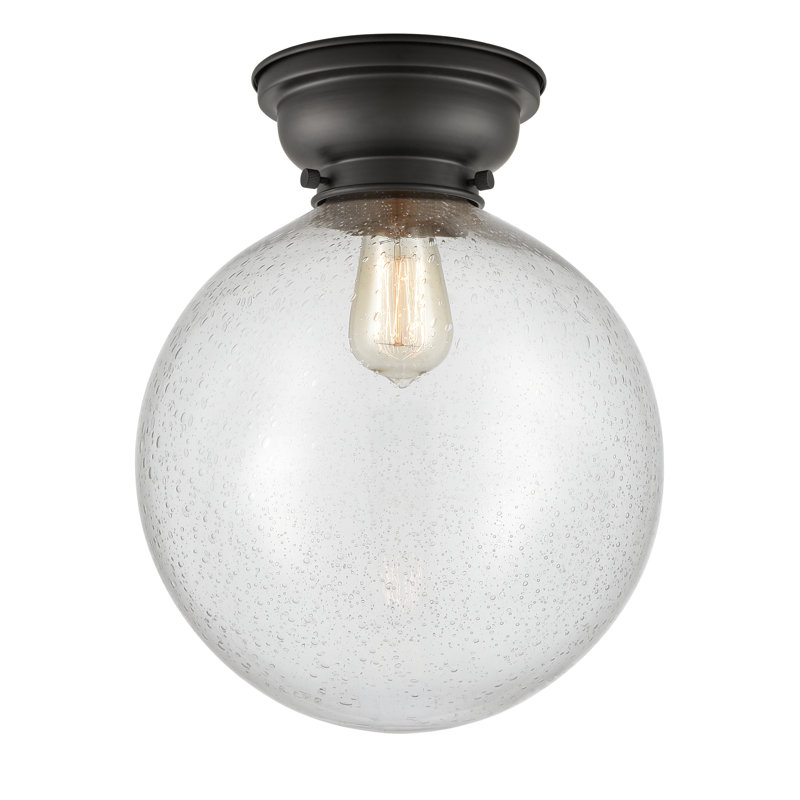 Plafonnier encastré 1 lampe 12 po Alstrom, Noir mat, Grainé, Ampoule non incluse