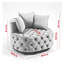 Chaise berçante classique en velours A&A Furniture-1156880941