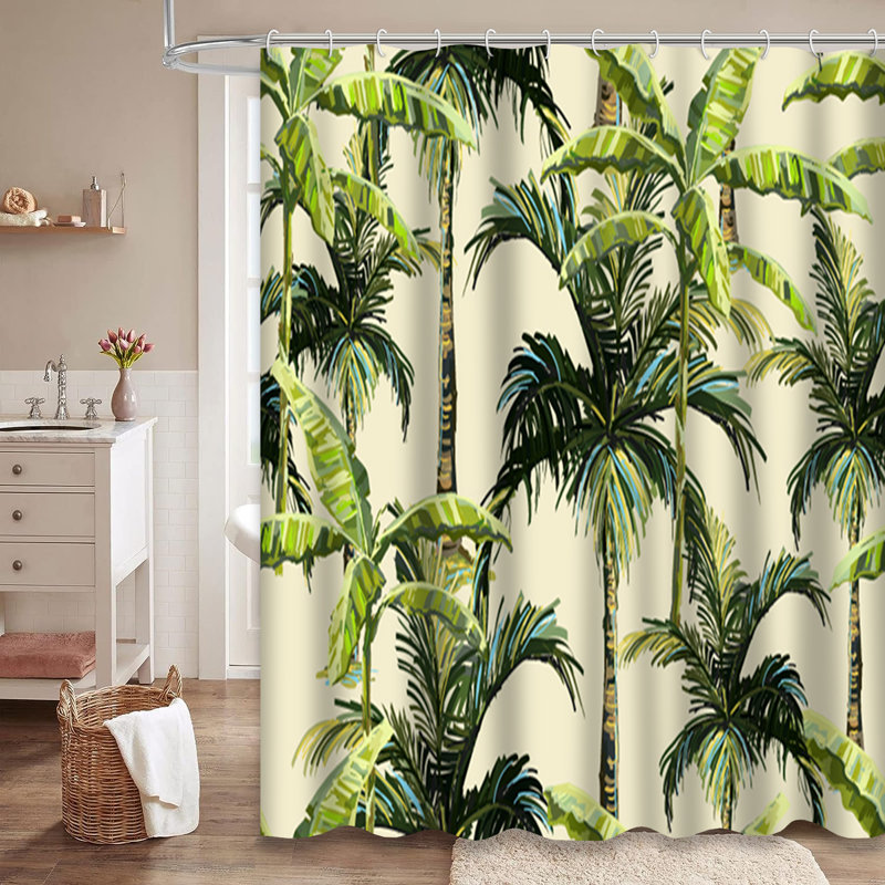 Magnifique rideau de douche avec 12 crochets, L 72 po x l 72 po