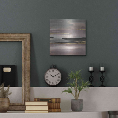 Red Barrel Studio® 'Gilded Morning Fog II' by Chris Paschke, Metal Wall Art
