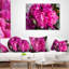 Coussin lombaire en bois floral pivoines