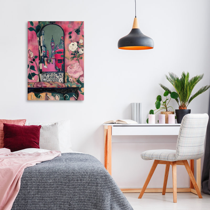 Toile London Spring Street View, conception par Annabelle Hall, H 24 po x l 16 po