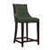 Upholstered Counter Stool with Solid Wood Frame