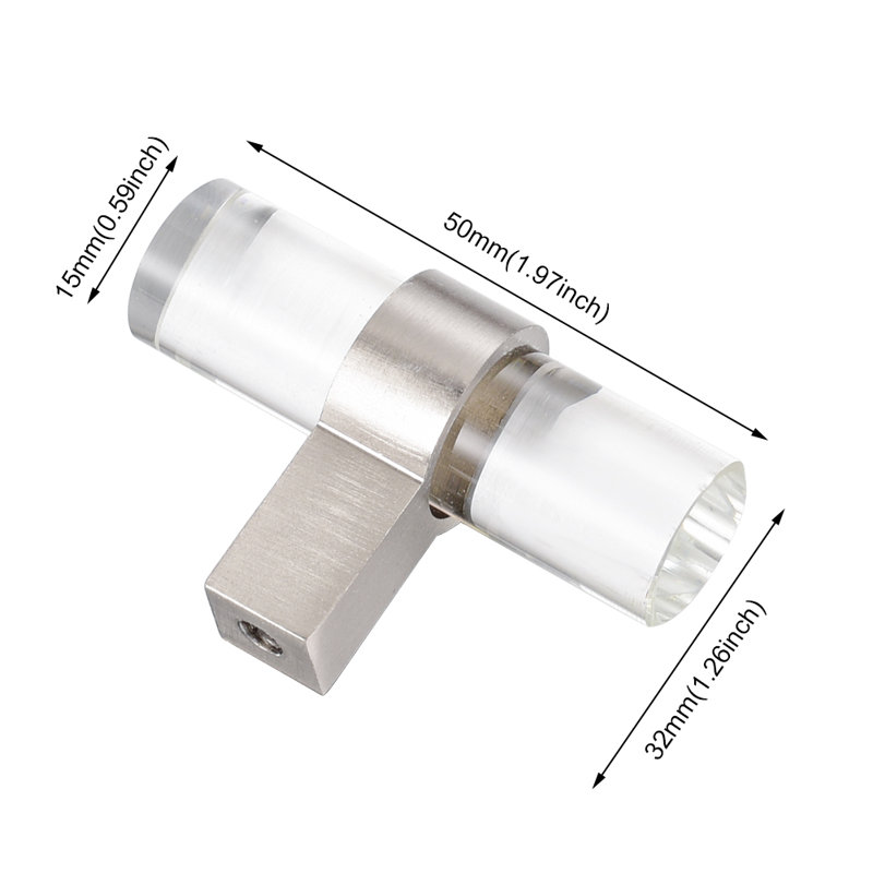 Ensemble de boutons de barre surdimensionnés surdimensionnés, Nickel satiné