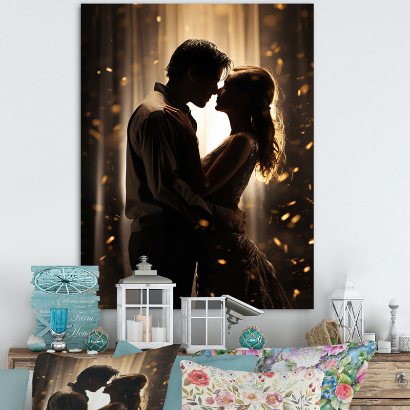 «Wedding Couple Celestial Union III», reproduction d'art sur toile, H 40 po x l 30 po x P 1,5 po, Toile tendue