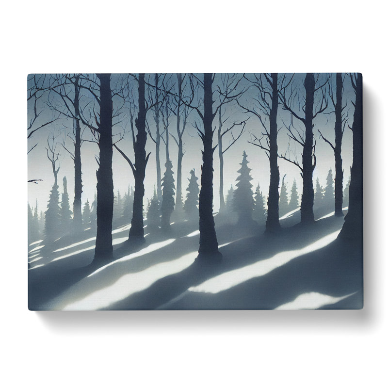 Peaceful Winter Forest - Wrapped Canvas, 50cm H x 76cm W x 3cm D
