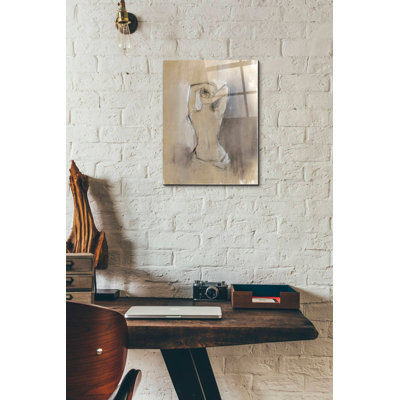 «Contemporary Draped Figure I» par Ethan Harper, art mural en verre acrylique