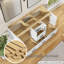 Base de meuble-lavabo double 60 po en bois massif-92727184