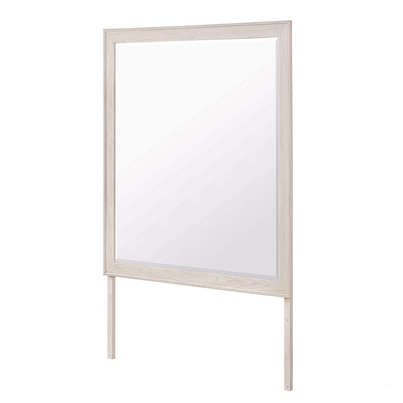 Miroir moderne pour commode, H 39,02 po x l 40,98 po, Beige