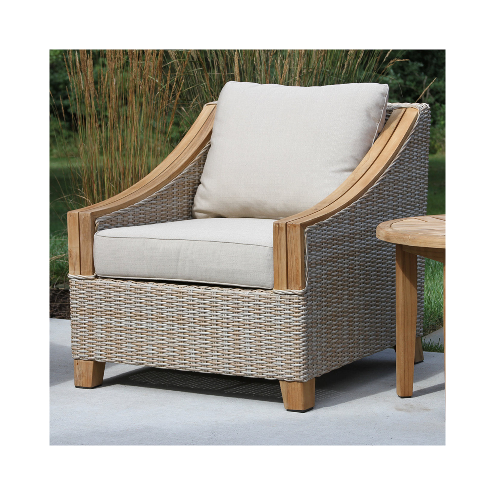 Carlton Teak Patio Chair with Sunbrella Cushions