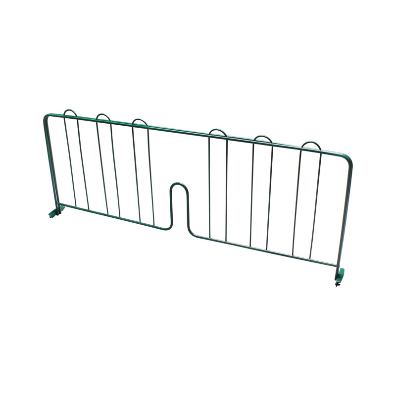 Séparateur de tablettes à pression, Époxy vert, H 9,5 po x l 2,13 po x P 21,81 po