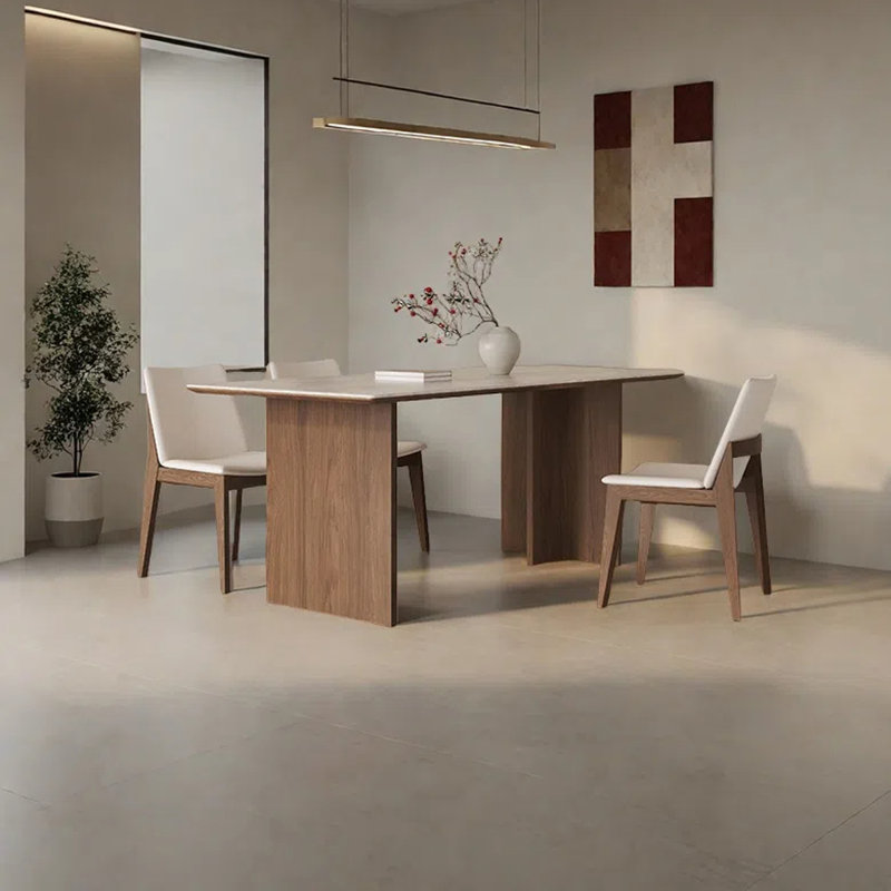 Table de salle à manger moderne et simple, H 29,53 po x L 55,12 po x l 31,5 po